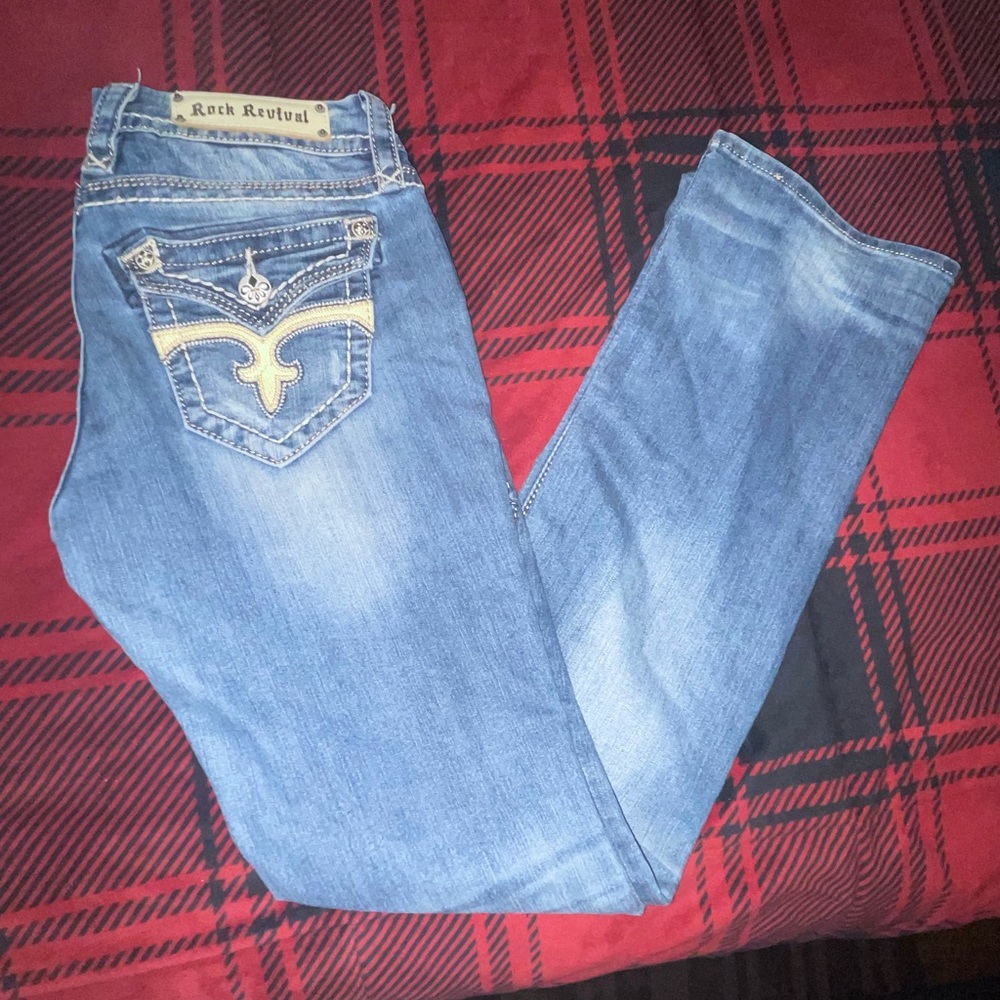 Rock revival jeans easy boot women size 28